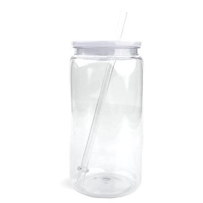 Master Maker Crafts -  16 oz Plastic Can Transparent - Clear