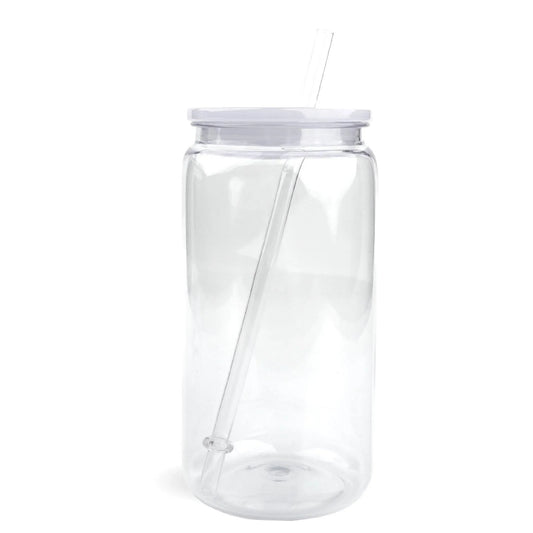 Master Maker Crafts -  16 oz Plastic Can Transparent - Clear