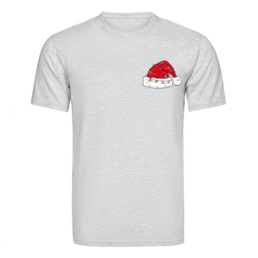 Master Maker Crafts -  DTF Heat Transfer Only - Santa Hat & Lights 4" (Shirt NOT Included)