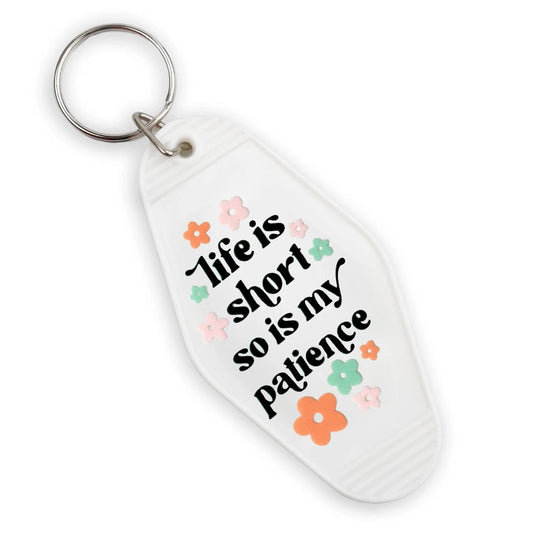 Master Maker Crafts -  UV DTF Decal - Short Patience 4 Set 2" (Keychain NOT Inclued)