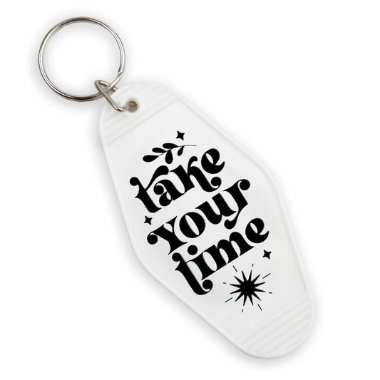 Master Maker Crafts -  UV DTF Decal - Take Your Time 4 Set 2" (Keychain NOT Inclued)