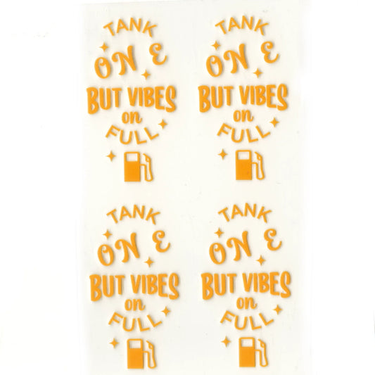 Master Maker Crafts -  UV DTF Decal - Vibes On Full 4 Set 2" (Keychain NOT Inclued)