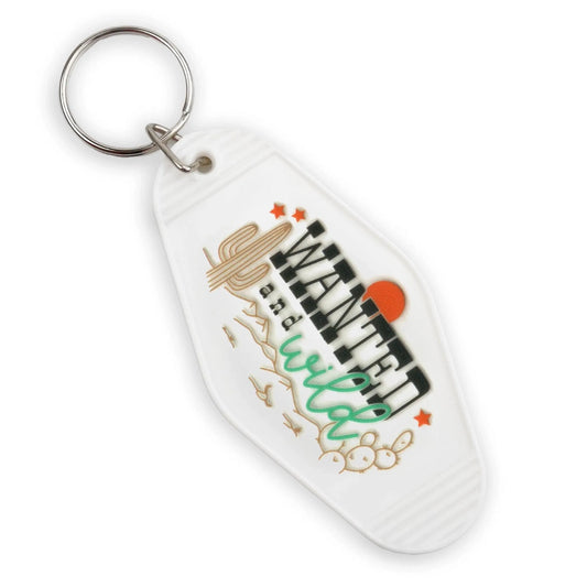 Master Maker Crafts -  UV DTF Decal - Wanted Wild 4 Set 2" (Keychain NOT Inclued)