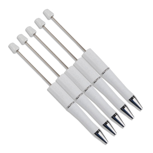 Master Maker Crafts -  Pen Beadable - White (5 Pens)