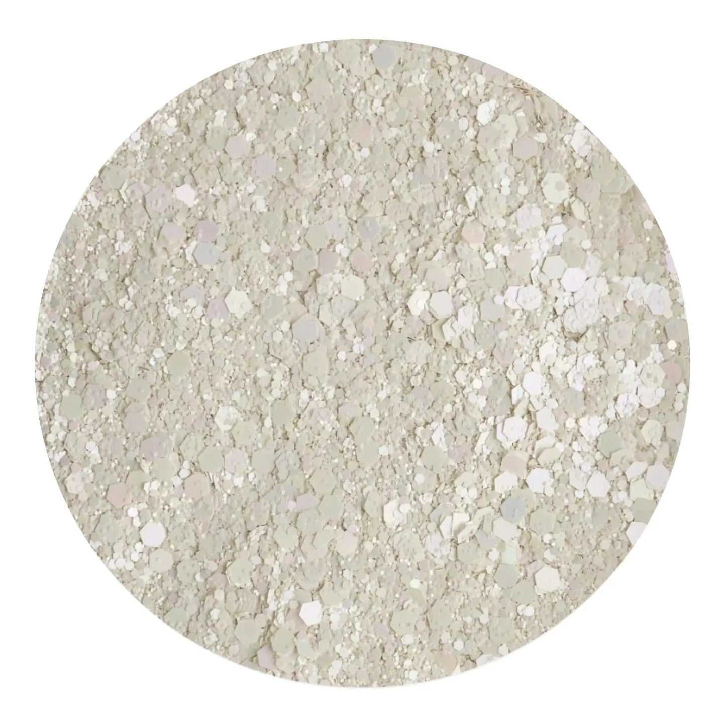 Master Maker Crafts -  Chunky Glitter Sweet Pastel - Powdered Snow (2 oz Bag)