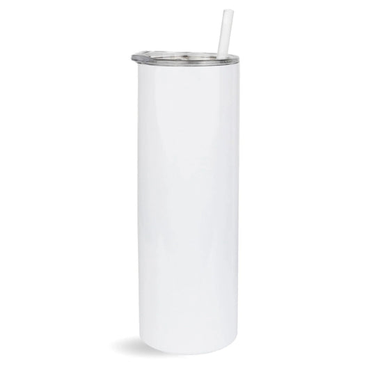 Master Maker Crafts -  20 oz Tall Skinny Sublimation Tumbler - Glossy White