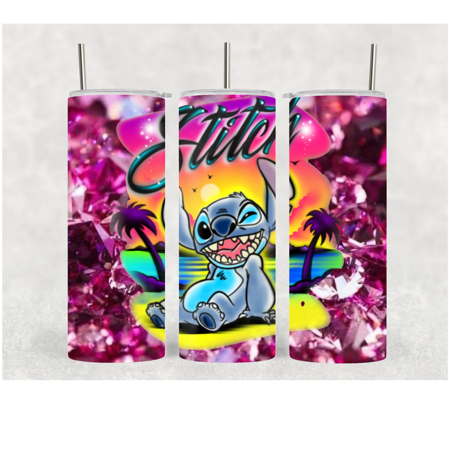 20oz Airbrush Ohana