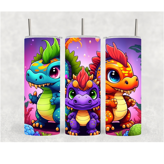 20oz Baby Dragon Family