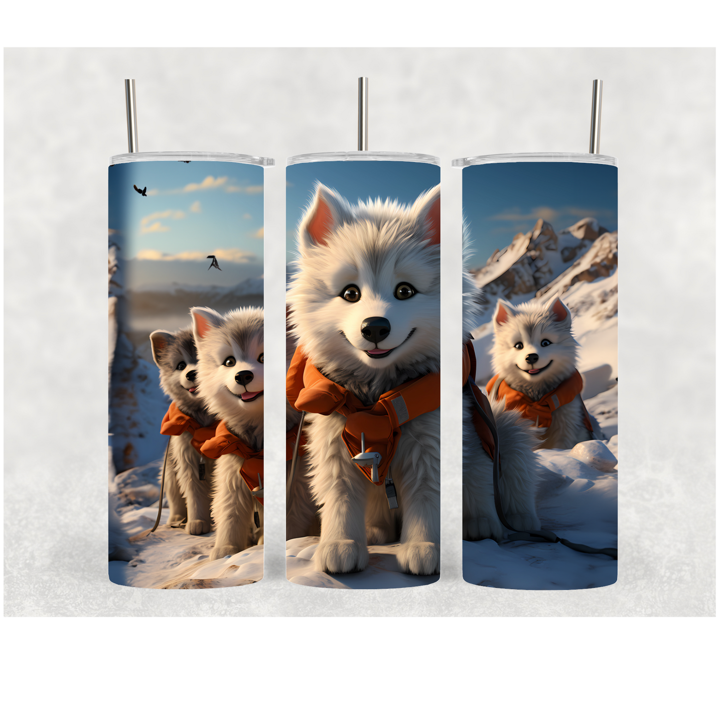 20oz Baby Wolf Family