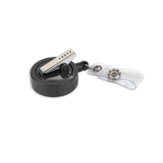 Master Maker Crafts -  Badge Reel - Black (1.3" x 3.2")