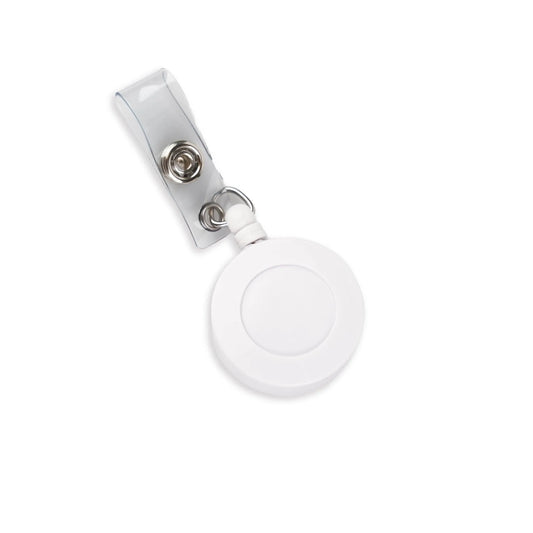 Master Maker Crafts -  Badge Reel - White (1.3" x 3.2")