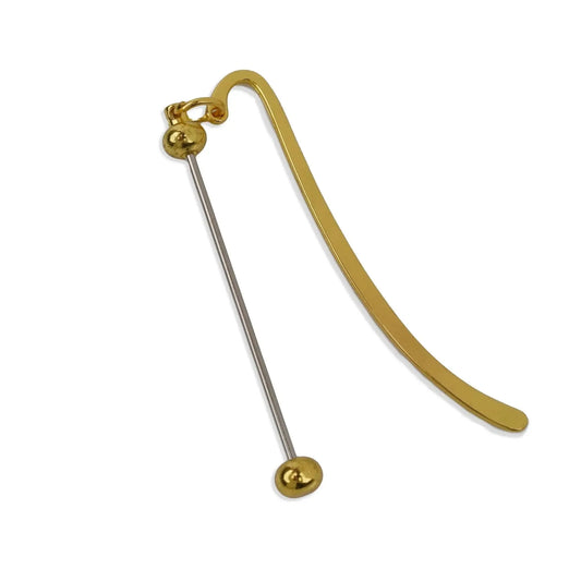 Master Maker Crafts -  Barbell Bead Holder Bookmark - Gold