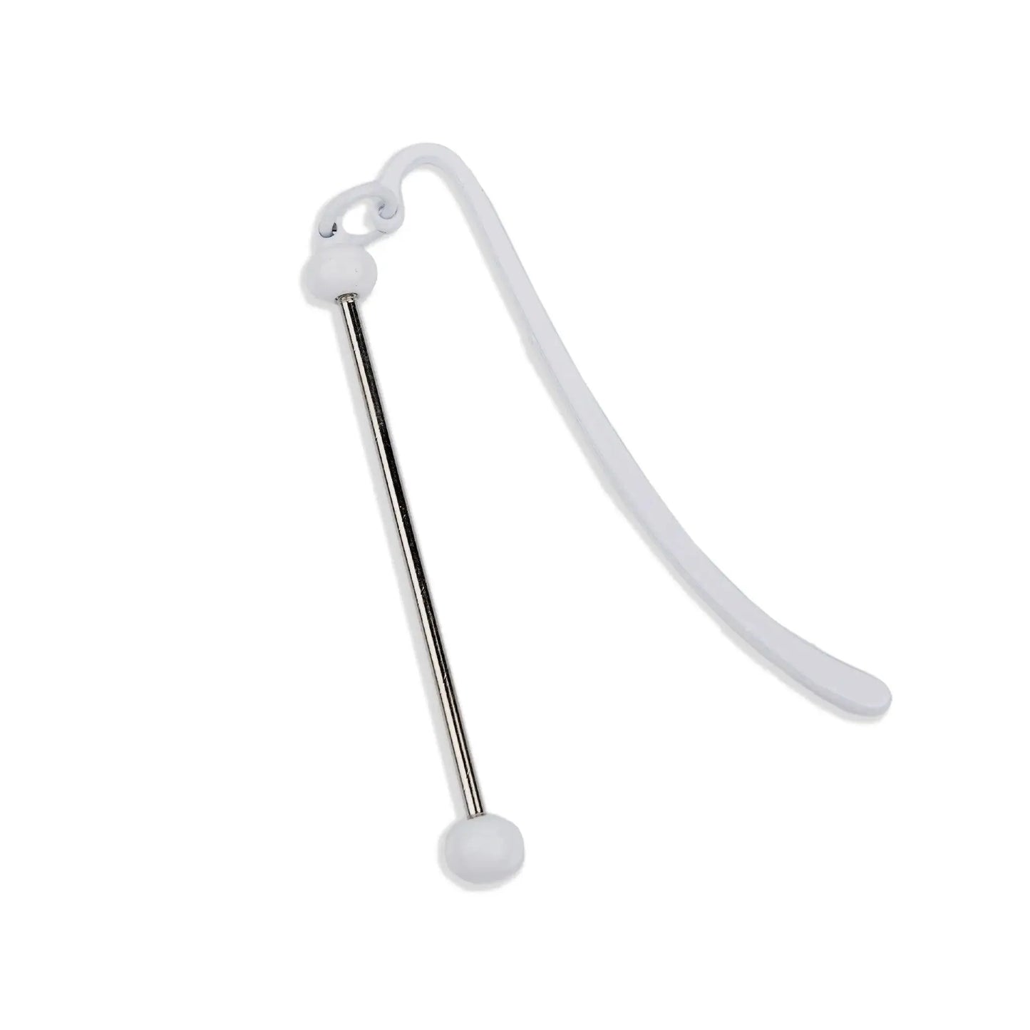 Master Maker Crafts -  Barbell Bead Holder Bookmark - White
