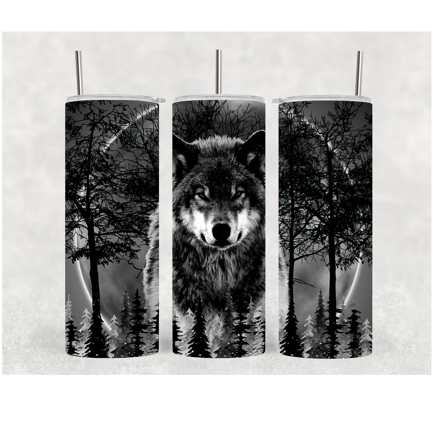 20oz Black Wolf