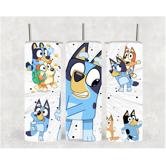 20oz Blue Dog School
