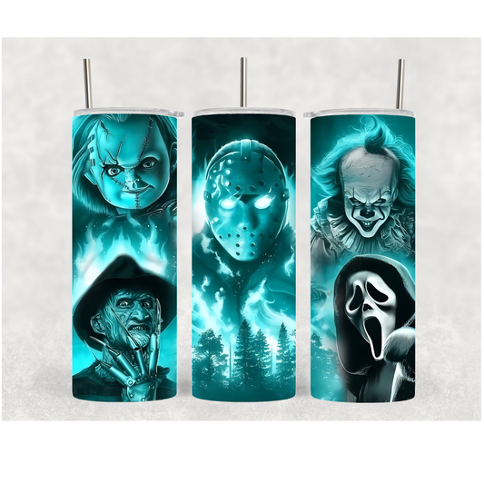 20oz Blue Flame Halloween