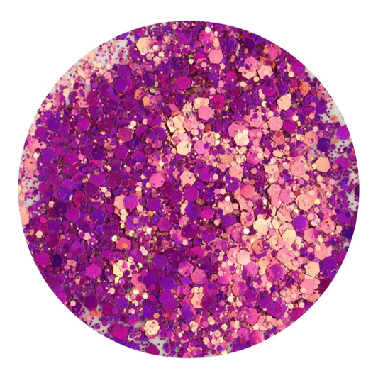 Master Maker Crafts -  Chunky Glitter Chameleon - Hot Lips (2 oz Bag)
