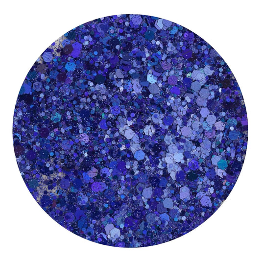 Master Maker Crafts -  Chunky Glitter Holographic - Banging Blue (2 oz Bag)