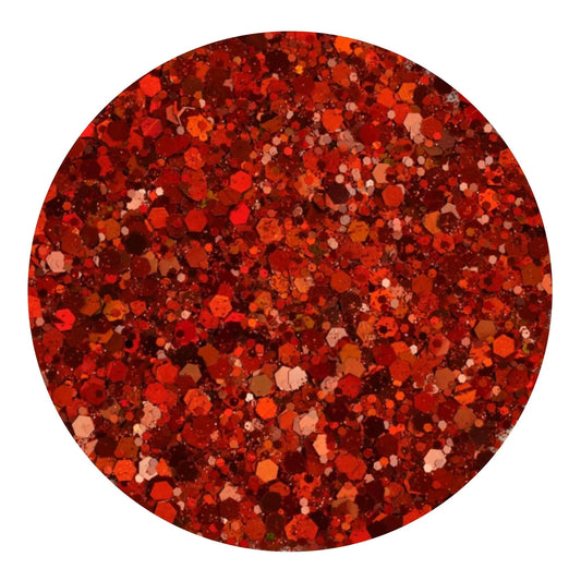 Master Maker Crafts -  Chunky Glitter Holographic - Citrine Burst (2 oz Bag)