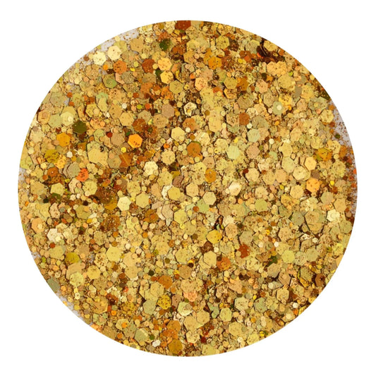 Master Maker Crafts -  Chunky Glitter Holographic - Golden Goose (2 oz Bag)