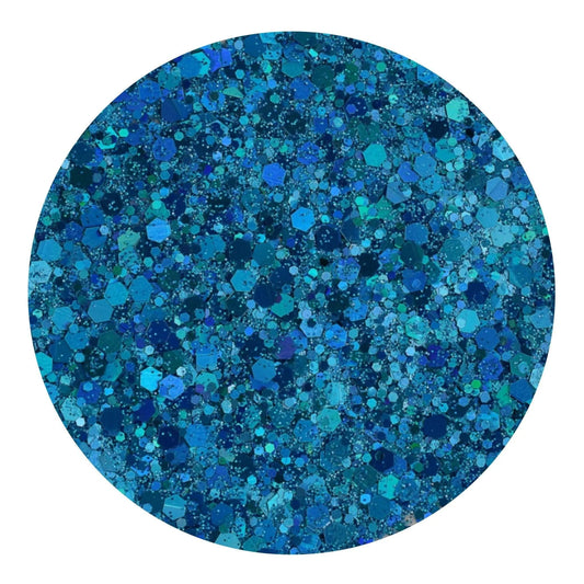 Master Maker Crafts -  Chunky Glitter Holographic - Iced Azure (2 oz Bag)