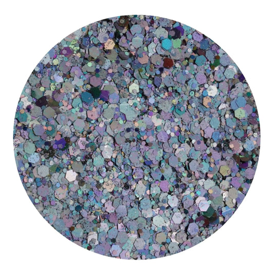 Master Maker Crafts -  Chunky Glitter Holographic - Midnight (2 oz Bag)