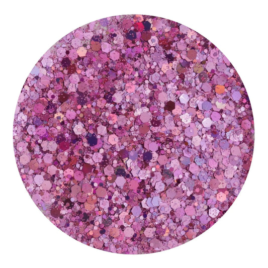 Master Maker Crafts -  Chunky Glitter Holographic - Pink Palace (2 oz Bag)