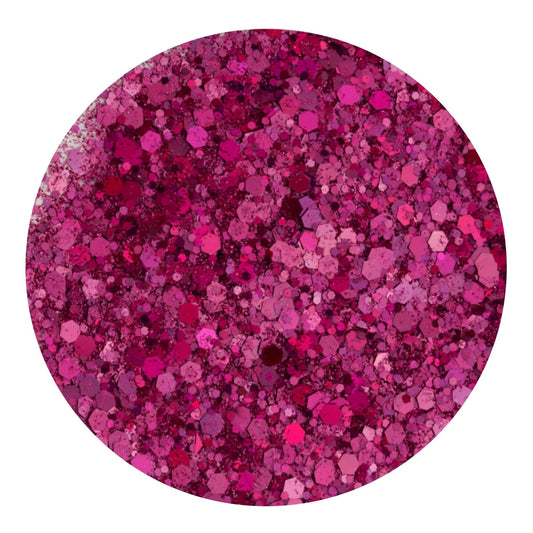 Master Maker Crafts -  Chunky Glitter Holographic - Raspberry Blush (2 oz Bag)