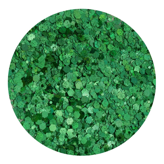 Master Maker Crafts -  Chunky Glitter Holographic - Shamrock (2 oz Bag)
