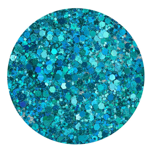 Master Maker Crafts -  Chunky Glitter Holographic - Tropical Teal (2 oz Bag)