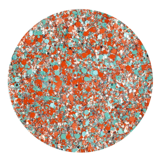 Master Maker Crafts -  Chunky Glitter Rainbow Iridescent  - Aquaterra Fusion (2 oz Bag)