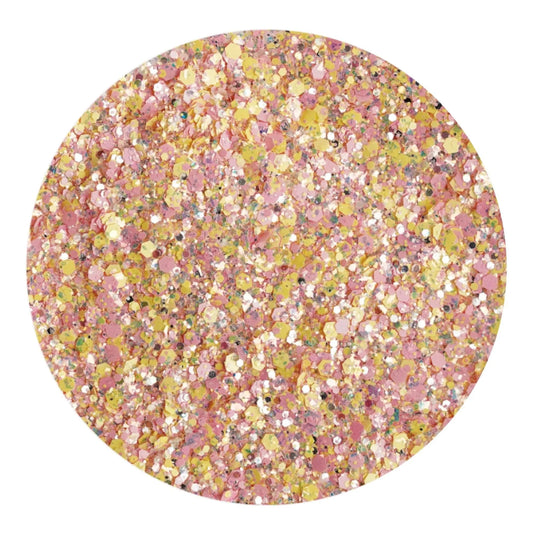 Master Maker Crafts -  Chunky Glitter Rainbow Iridescent - Gilded Blush Fusion (2 oz Bag)