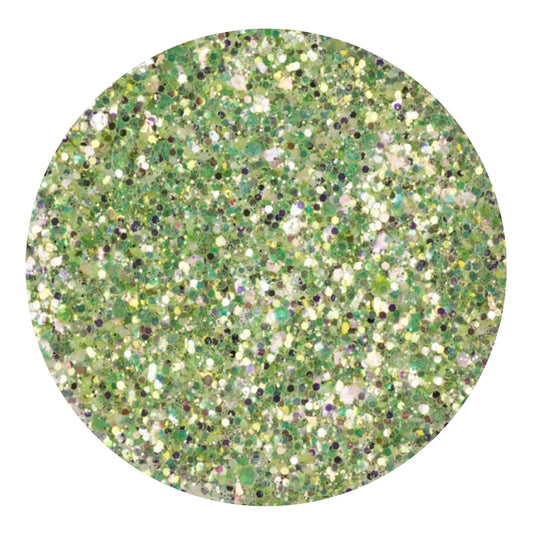 Master Maker Crafts -  Chunky Glitter Rainbow Iridescent - Green Goddess (2 oz Bag)