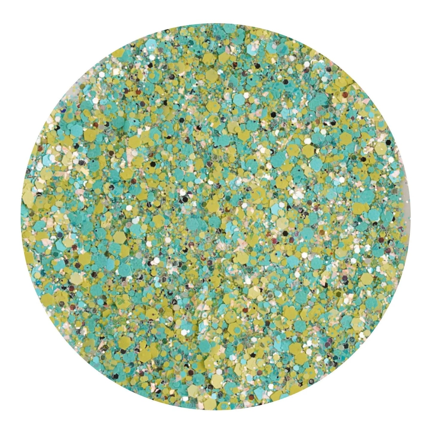 Master Maker Crafts -  Chunky Glitter Rainbow Iridescent - Lime Lagoon Fusion (2 oz Bag)