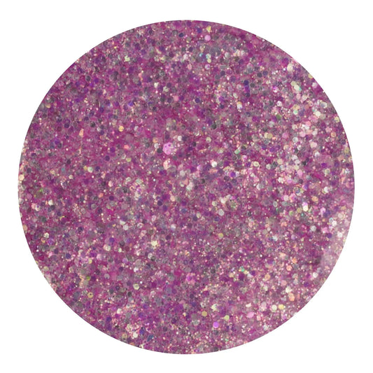 Master Maker Crafts -  Chunky Glitter Rainbow Iridescent - Passion Pink (2 oz Bag)