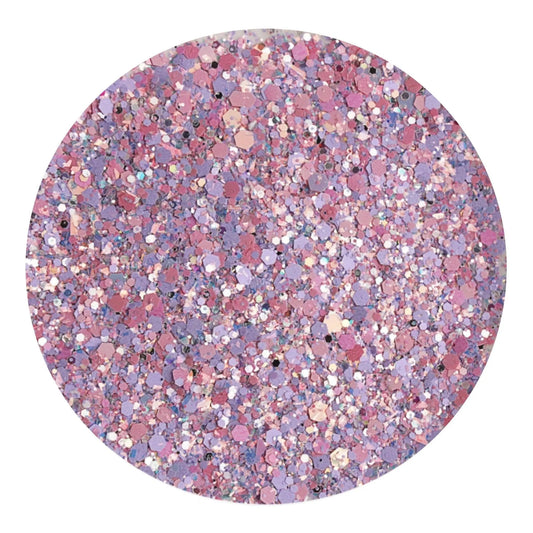 Master Maker Crafts -  Chunky Glitter Rainbow Iridescent - Raspberry Fusion (2 oz Bag)