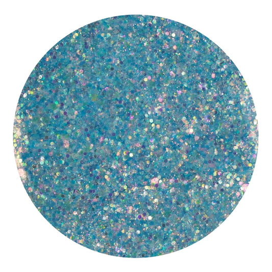 Master Maker Crafts -  Chunky Glitter Rainbow Iridescent - Sapphire Sky (2 oz Bag)