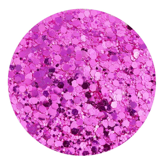Master Maker Crafts -  Chunky Glitter Reflective Boho - Amethyst Fizz (2 oz Bag)