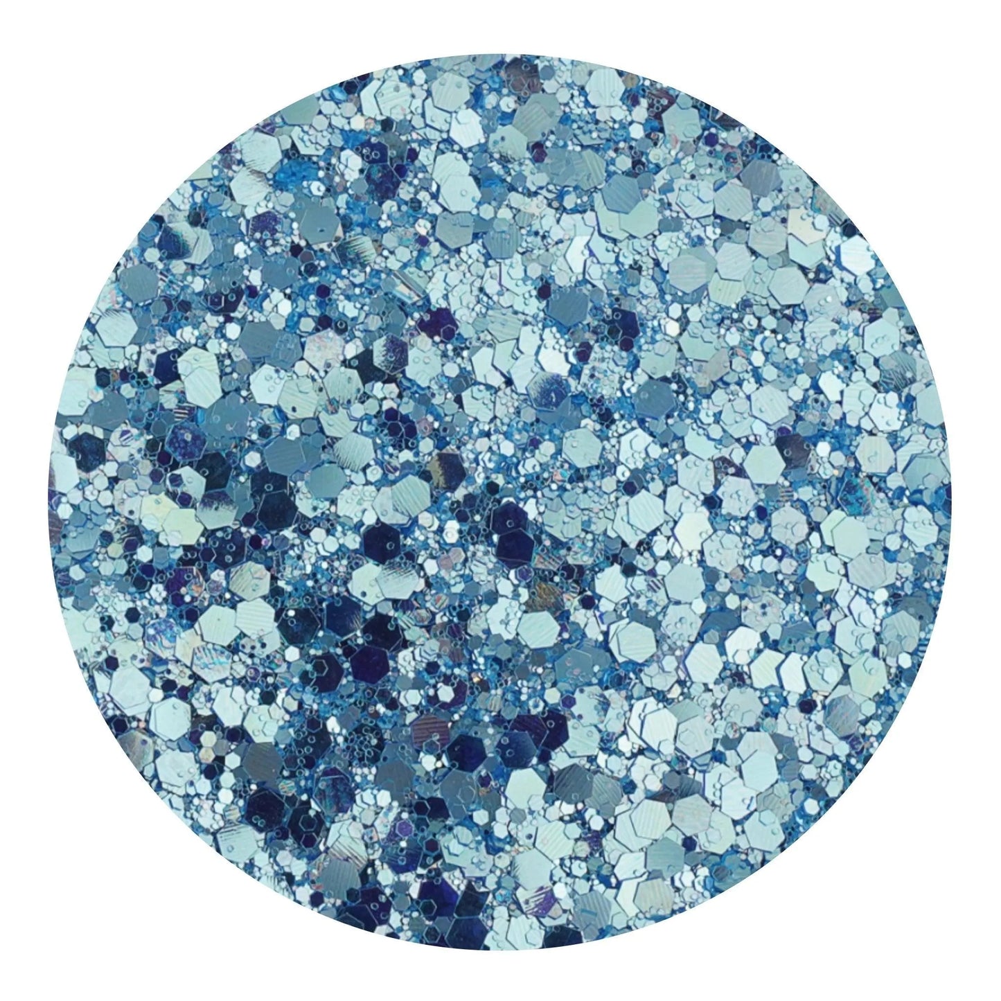 Master Maker Crafts -  Chunky Glitter Reflective Boho - Serenity Sky (2 oz Bag)