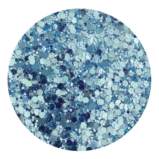 Master Maker Crafts -  Chunky Glitter Reflective Boho - Serenity Sky (2 oz Bag)