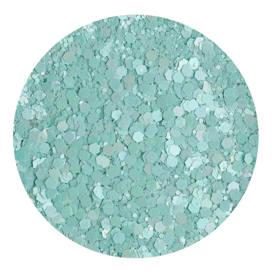 Master Maker Crafts -  Chunky Glitter Sweet Pastel - Azure Whisper (2 oz Bag)