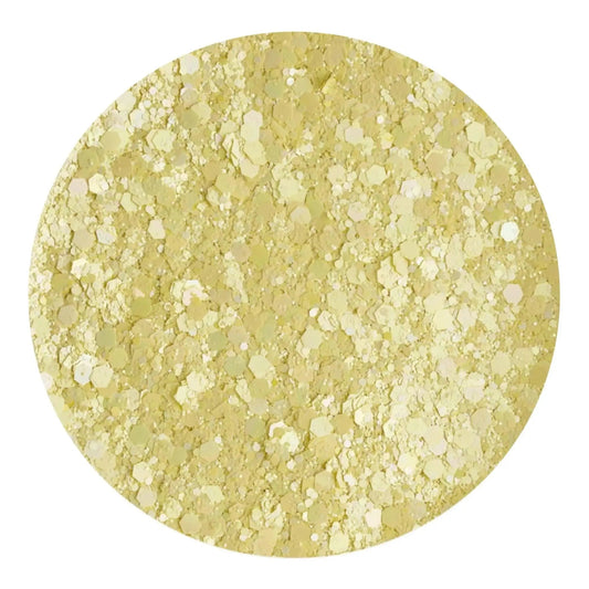 Master Maker Crafts -  Chunky Glitter Sweet Pastel - Lemon Yellow (2 oz Bag)