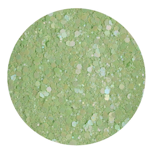 Master Maker Crafts -  Chunky Glitter Sweet Pastel - Minty Meadow (2 oz Bag)
