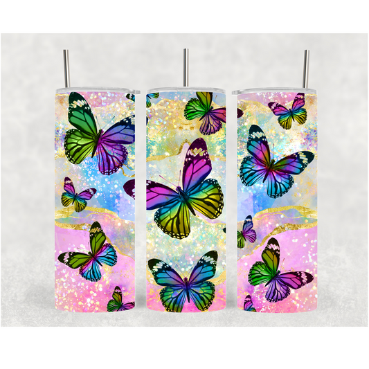20oz Colorful Butterfly