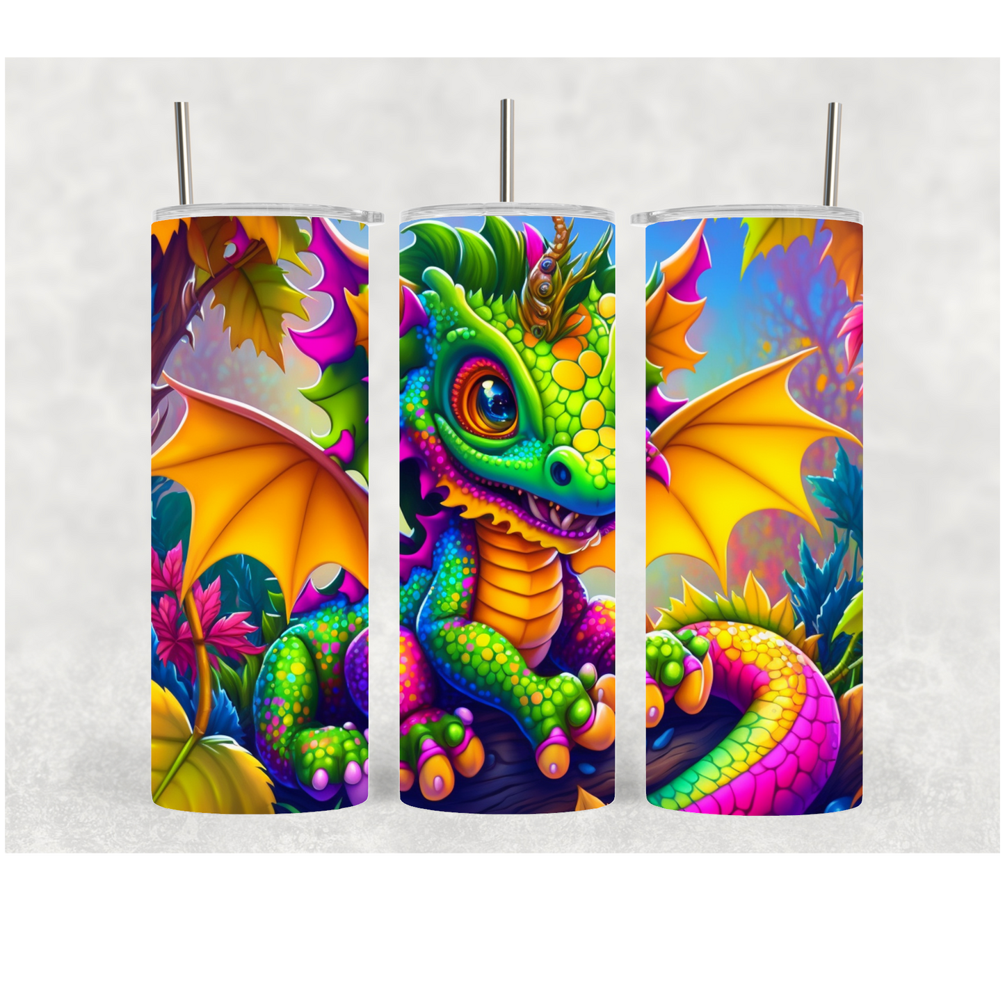 20oz Colorful Dragon