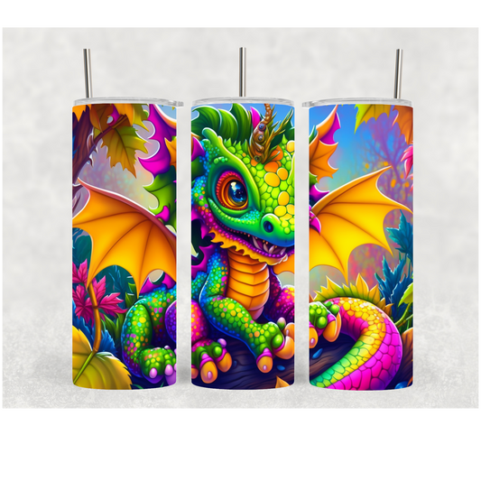 20oz Colorful Dragon