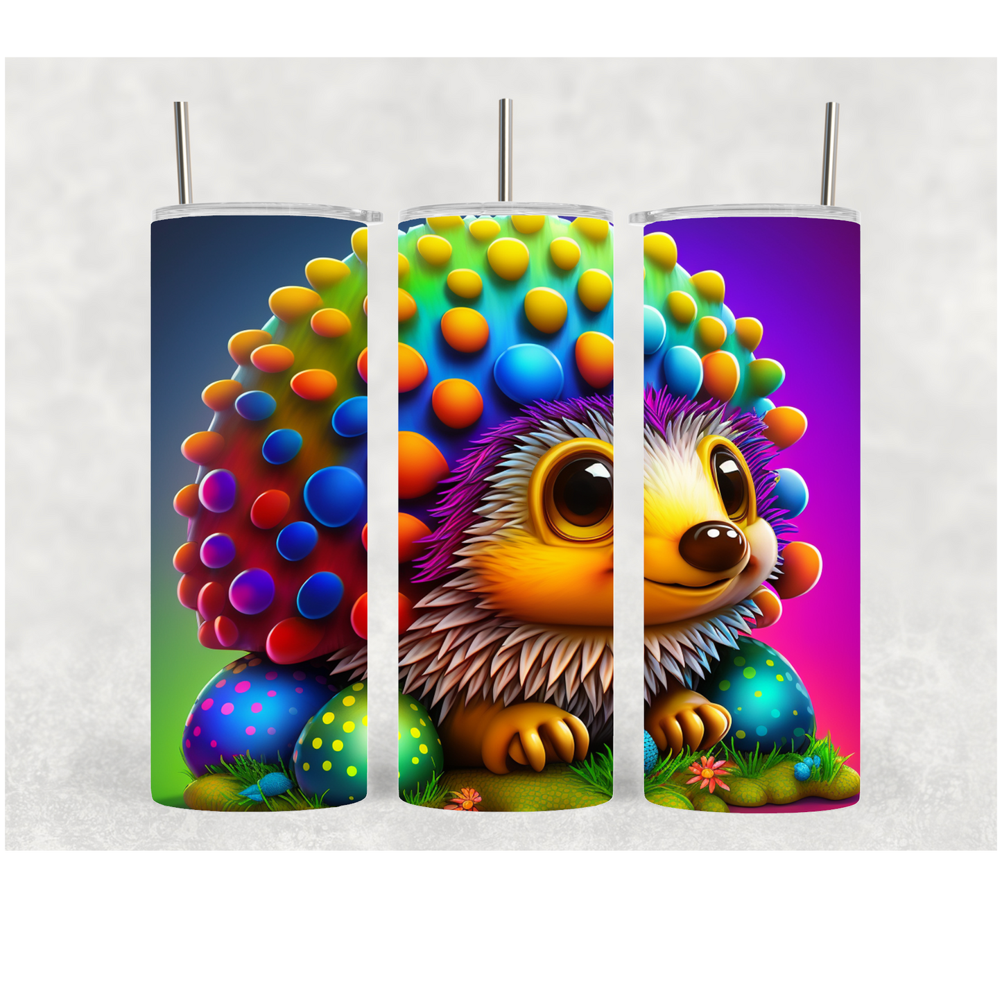 20oz Colorful Hedgehog