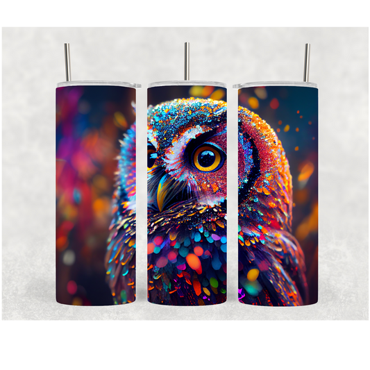 20oz Colorful Owl