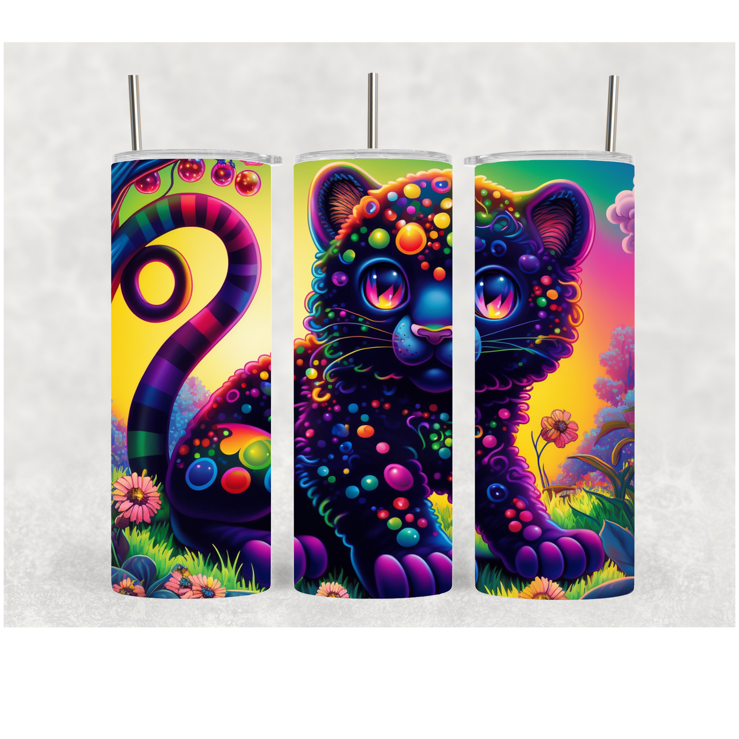20oz Colorful Panther