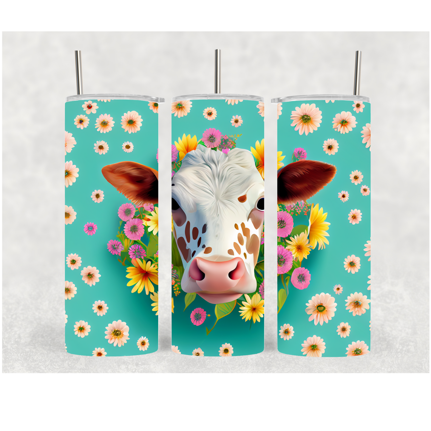 20oz Daisy Cow